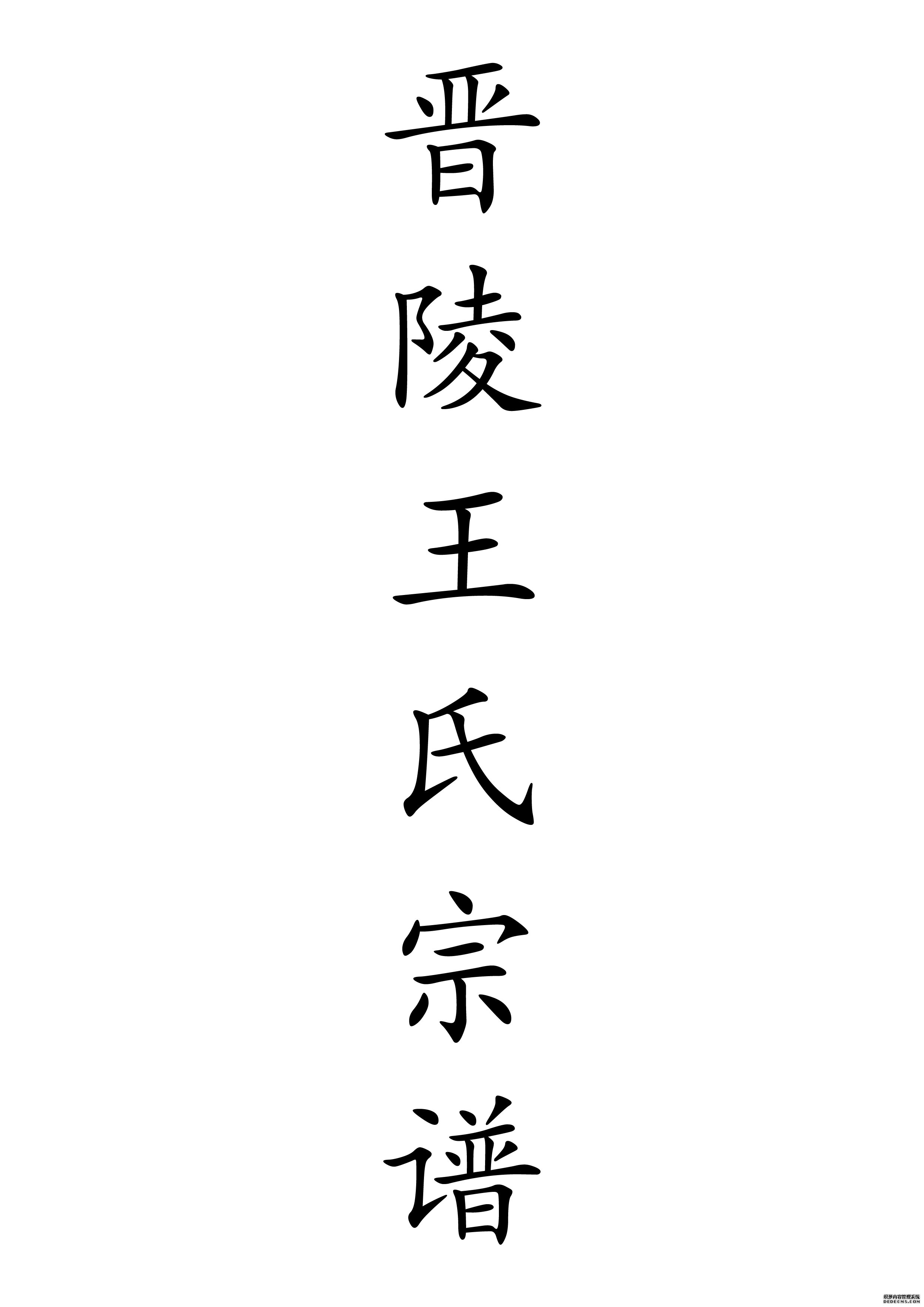 T-0028晋陵王氏宗谱