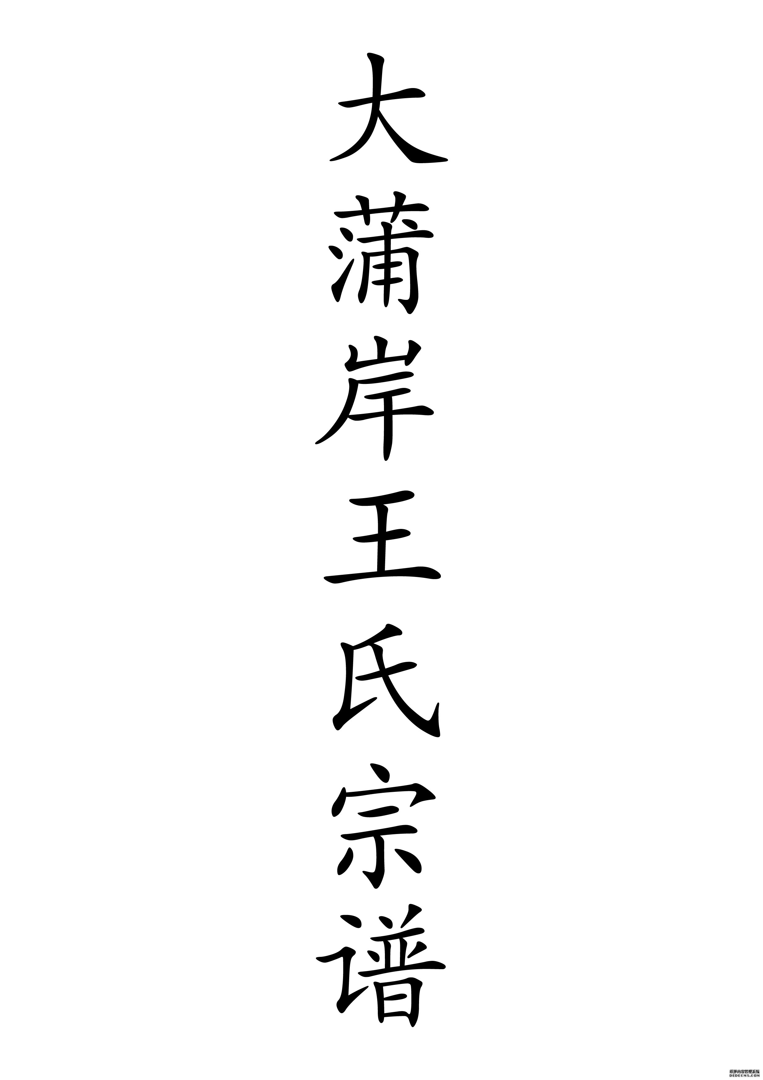 T-0034大蒲岸王氏宗谱
