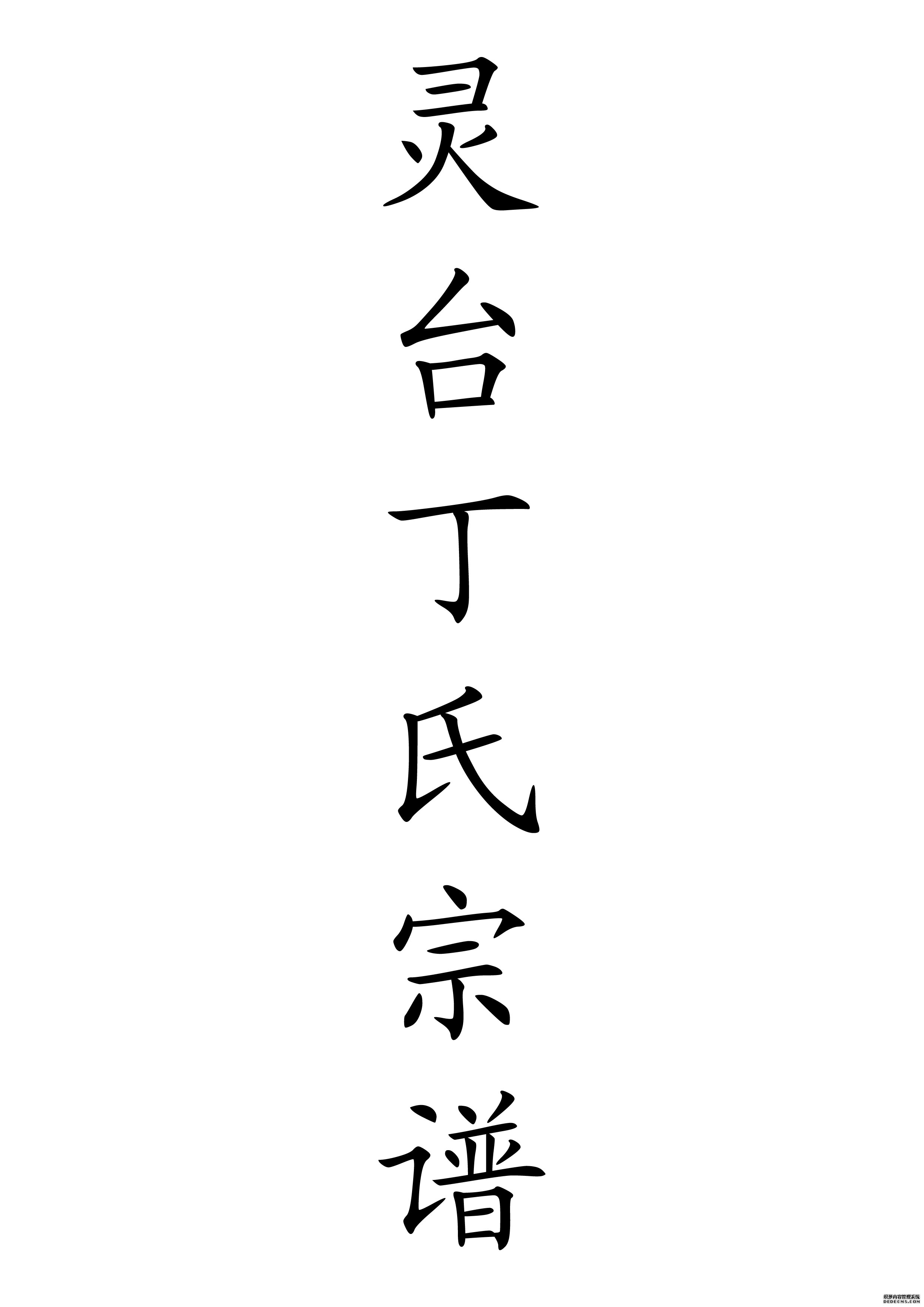 T-0008灵台丁氏宗谱